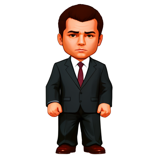 GTA V, Michael, grey suit, only head - icon | sticker