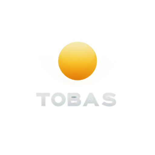 All text should be in English. Create a logo for a gaming content creator named Tobias. Possible showcasing a "T" compared to the whole name. If you do use a word, it should be "Tobias" in English - icon | sticker