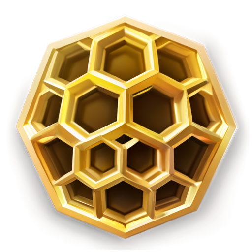 beehive hexagons dark icon minimalistic - icon | sticker