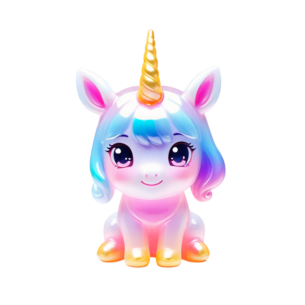 a beautiful unicorn, starry, happy - icon | sticker