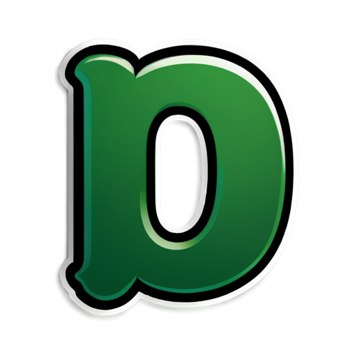 The Latin letter "G" on a background of green zeros and ones - icon | sticker