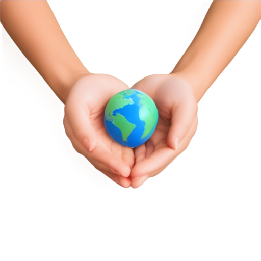 charity, love, people, earth, hands, caring, - icon | sticker