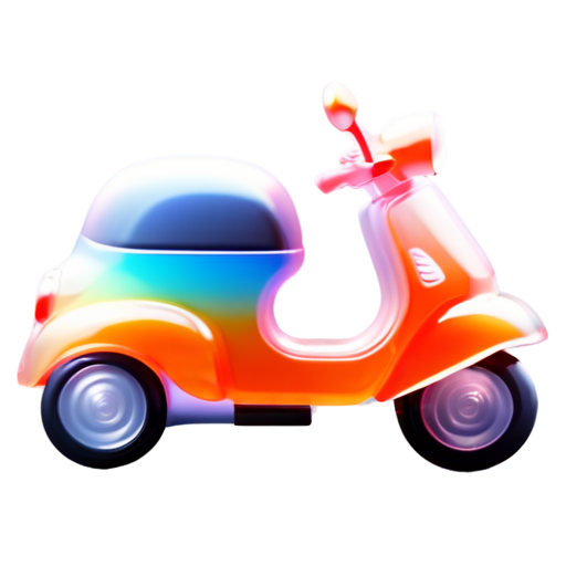 car and scooter - icon | sticker