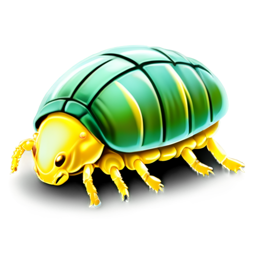 Icon of company named “K仔鼠婦事務所”, selling pillbug, includes style of weed - icon | sticker