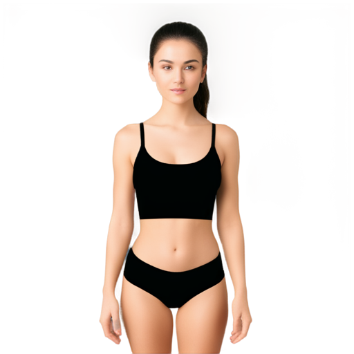 girl with crop top - icon | sticker