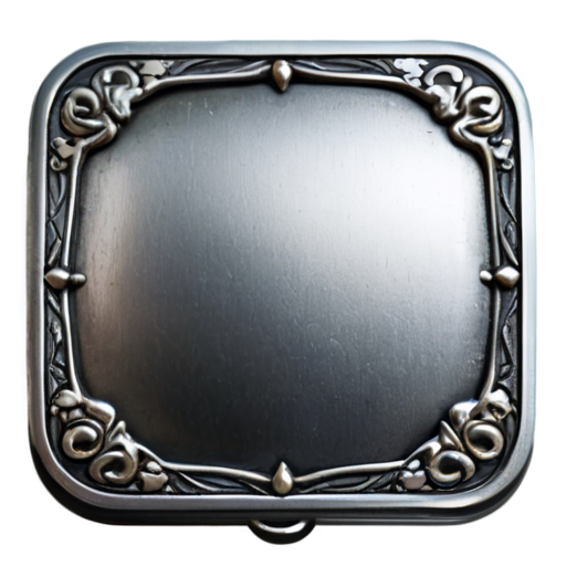 medieval rectangle button - icon | sticker