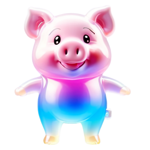 a dancing pig - icon | sticker