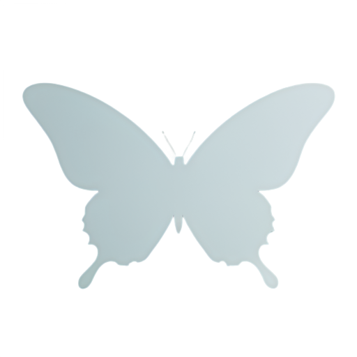 butterfly silhouette - icon | sticker