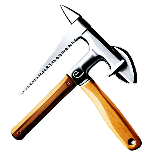 artistic style saw and hammer - icon | sticker