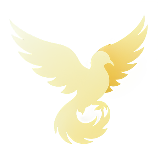 A flying phoenix - icon | sticker