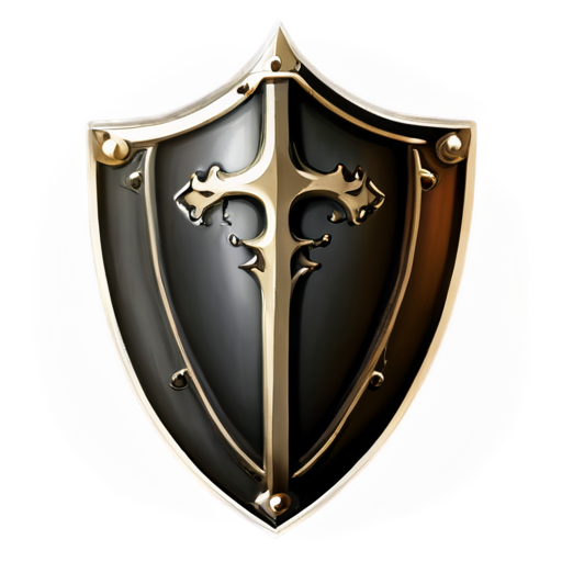 knight Shield and helmet outline - icon | sticker