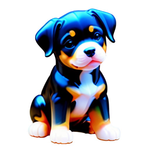 Rottweiler puppy - icon | sticker