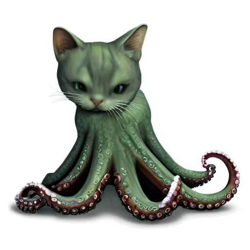 github cat octopus - icon | sticker