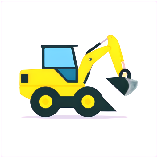 flat icon for Company for rental of construction equipment - icon | sticker