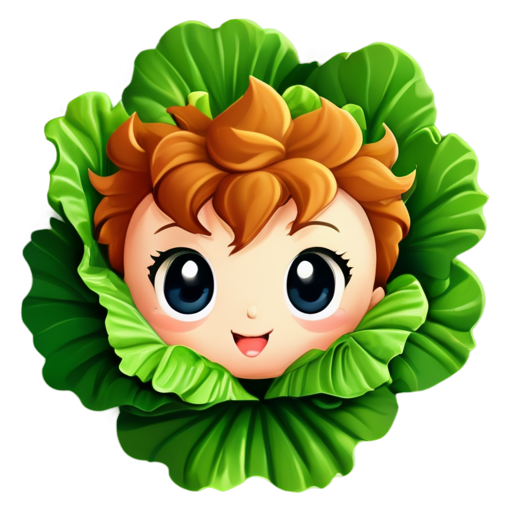 lettuce round icon - icon | sticker