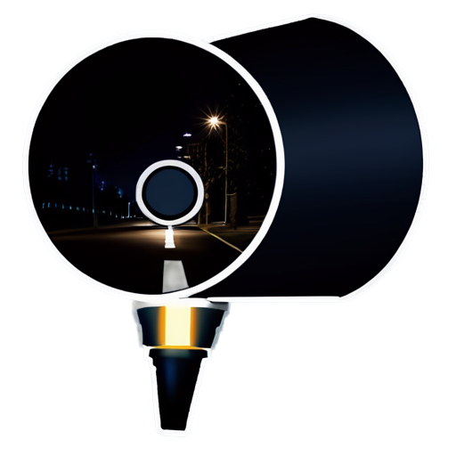 road lighting - icon | sticker