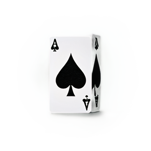 a card, six of spades, like a playing card - icon | sticker