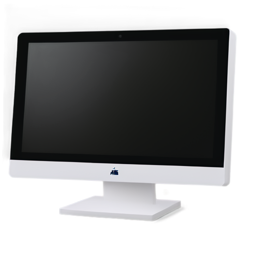 The image of the computer monitor should stand like a book, the windows icon in the monitor - icon | sticker