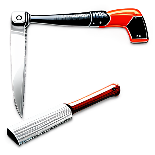 artistic style saw and hammer - icon | sticker