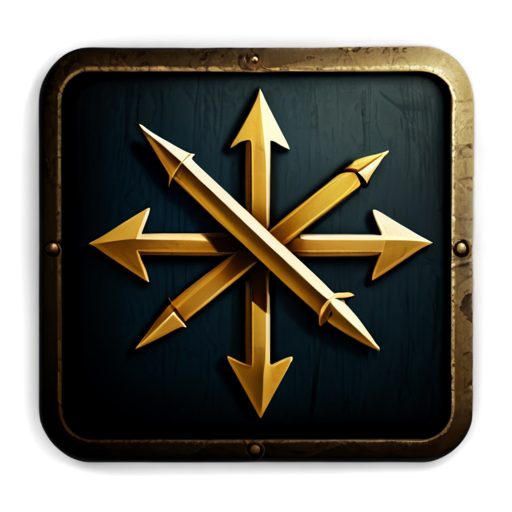 medieval blocking arrows icon - icon | sticker