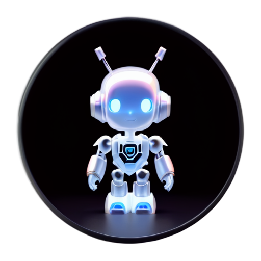 Automotive robot，plus two lightning-shaped ears - icon | sticker