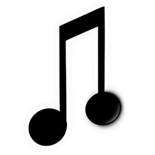 Music note with sorting list ascending icon and AI magic sparkles - icon | sticker