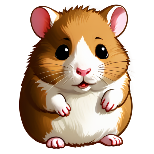 Hamster turns into a coin - icon | sticker