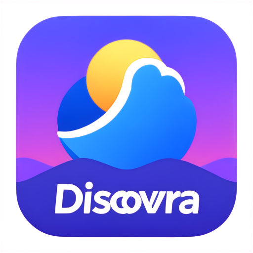 Discovera is an app that allows explorers to live experiences of adventure, mystery, spiritual and more - icon | sticker