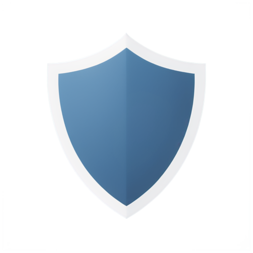 draw a blue shield icon with white elements. without shadow or shine. symbolizing protection from advertising on the Internet. use different shield options - icon | sticker