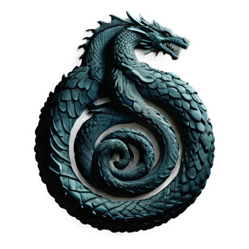 Jormungandr Root, Root Symbol, Dark and Mysterious, Norse Mythology, Intricate Design, Earthy Texture, Powerful Look - icon | sticker