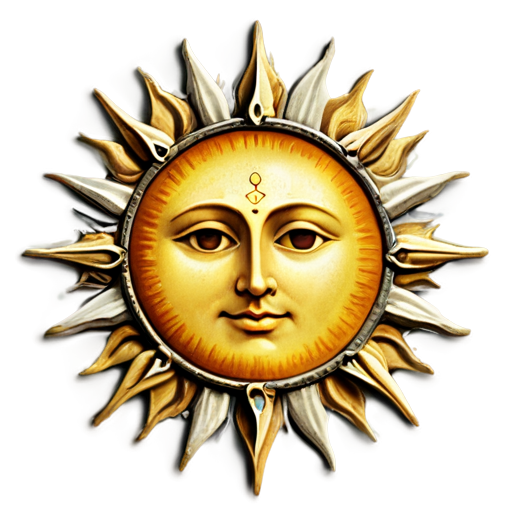 medieval sun - icon | sticker