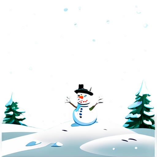 Snow cartoon - icon | sticker