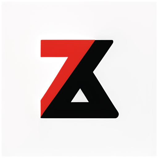 Red and black letter Z - icon | sticker