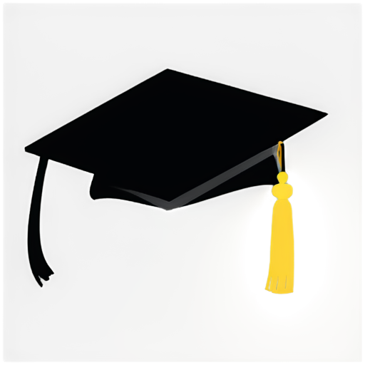 a human icon with graduation hat - icon | sticker