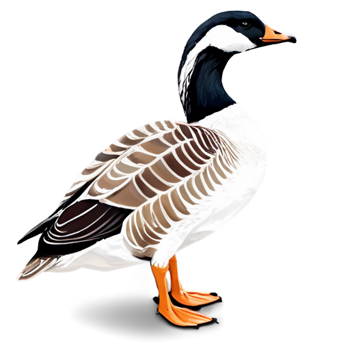 goose, paint style - icon | sticker