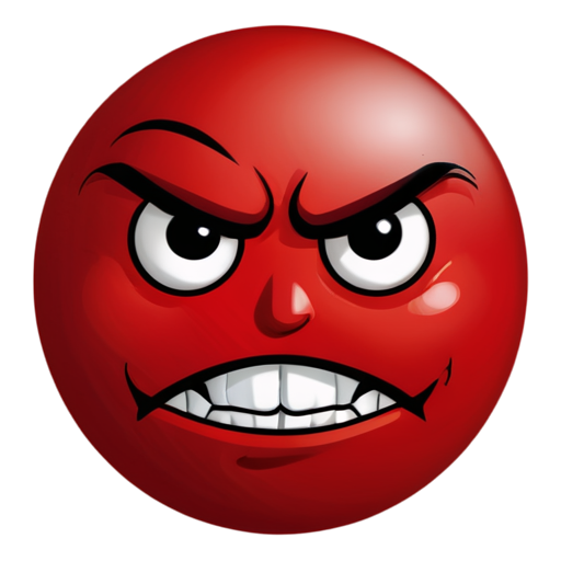 red frown face - icon | sticker