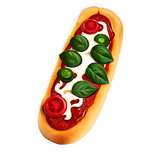 pizza baguette - icon | sticker