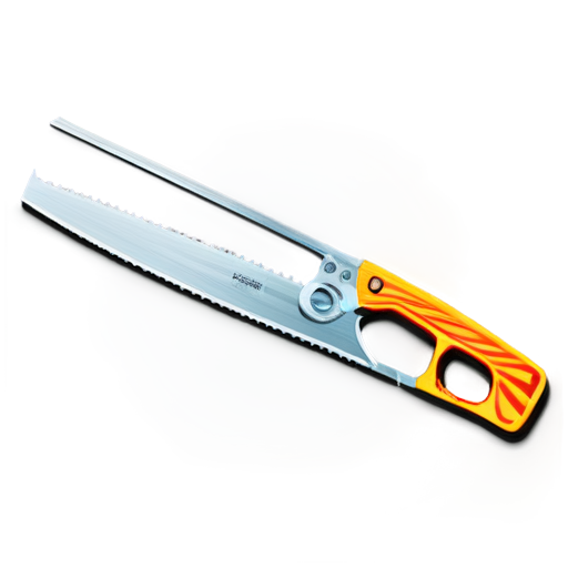 artistic style hand saw - icon | sticker