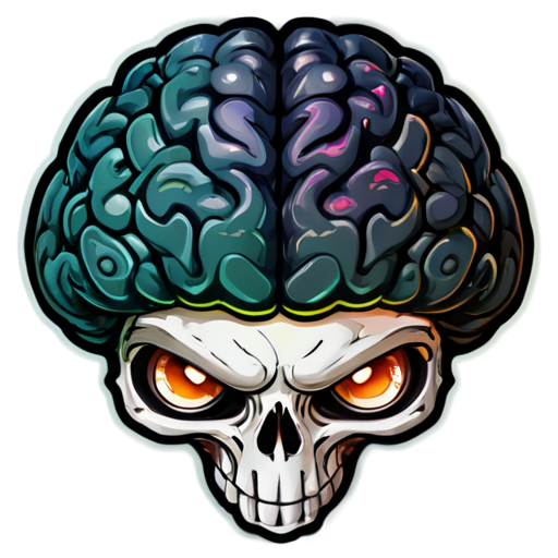 Obsidian second brain, fantasy colours - icon | sticker