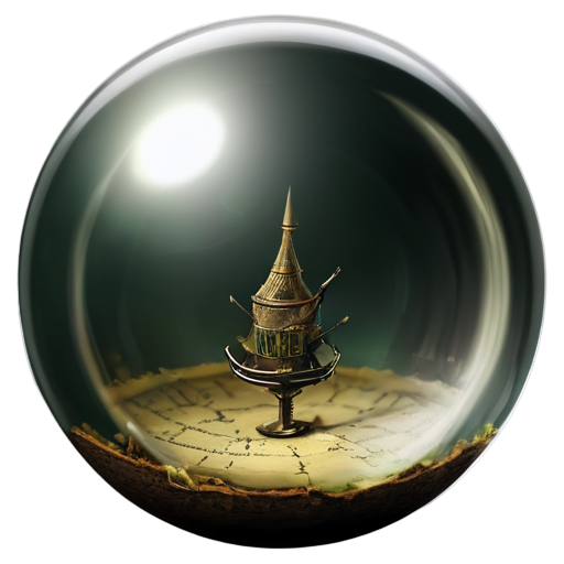 Harry potters Portkey inside glass ball - icon | sticker