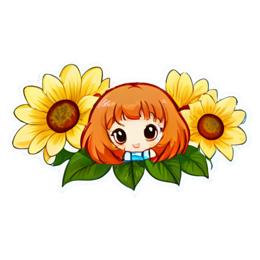 sky and flower - icon | sticker