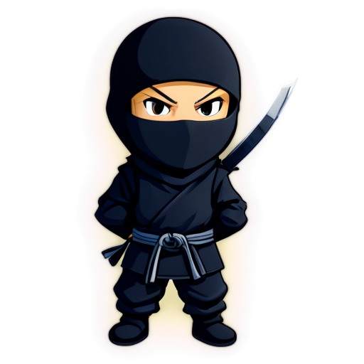 black ninja - icon | sticker