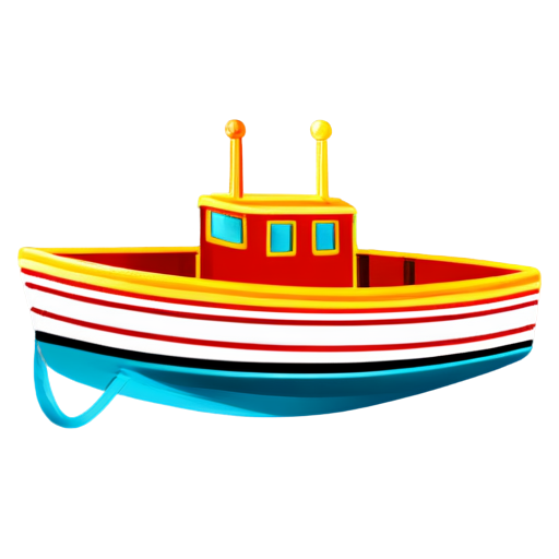 ship or boat with number 123 - icon | sticker