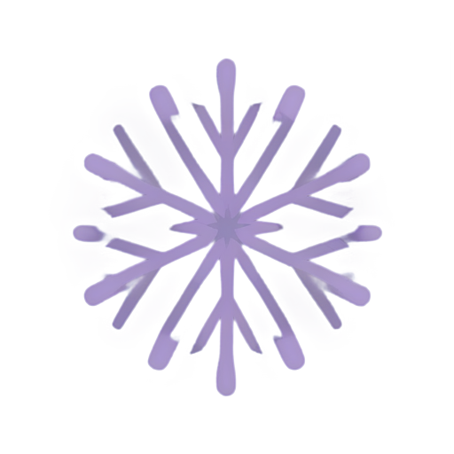 purple snowflake - icon | sticker