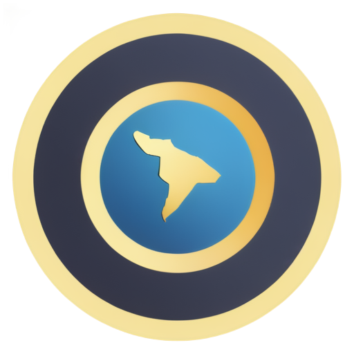 A selling point sympol for map in game (inside circular frame-shape) - icon | sticker