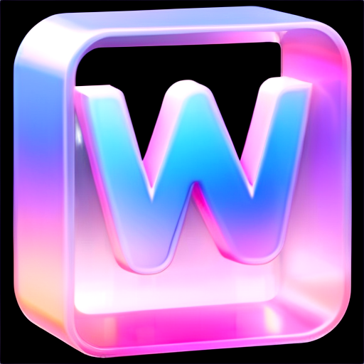 use the letters"W" as a design element,this icon is for a secondhand goods trading. - icon | sticker