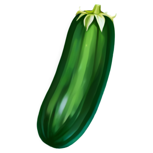 medieval cucumber, paint style - icon | sticker