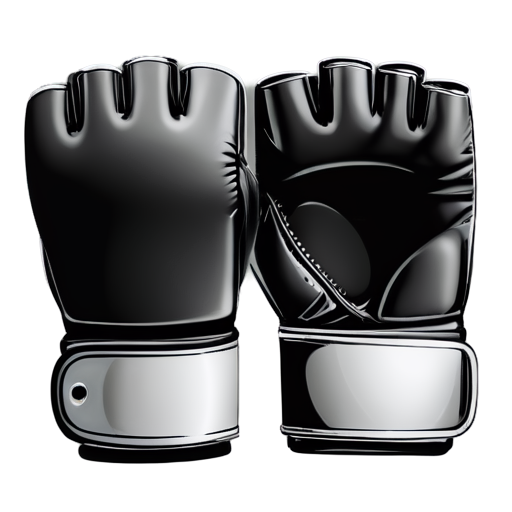 mma gloves vector - icon | sticker