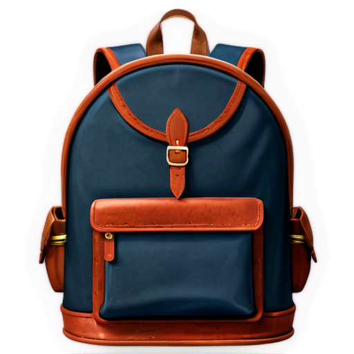 medieval open backpack - icon | sticker