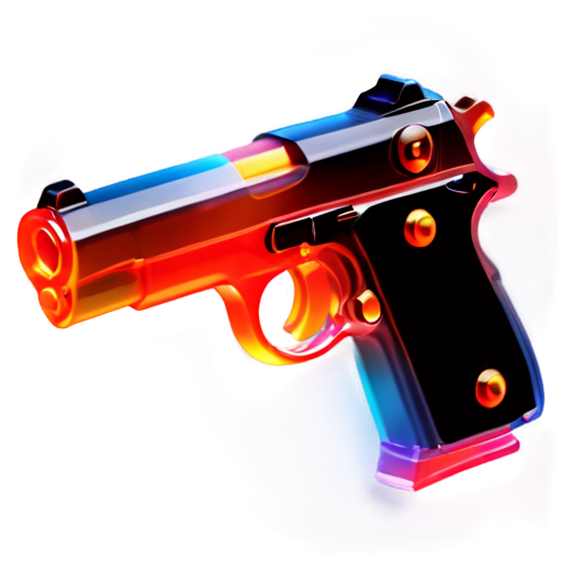 hand drawed pistol - icon | sticker